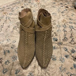 Leather free people booties